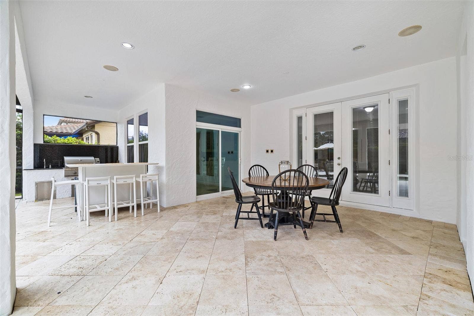 Travertine flooring. Virtually Cleaned / Digitally Enhanced