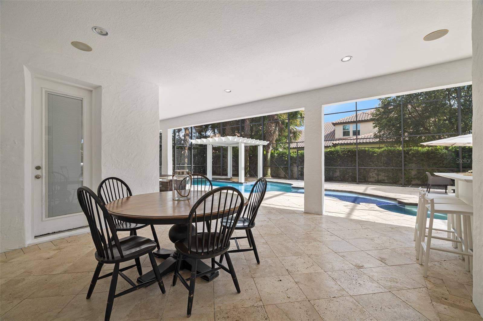 Travertine flooring. Virtually Cleaned / Digitally Enhanced