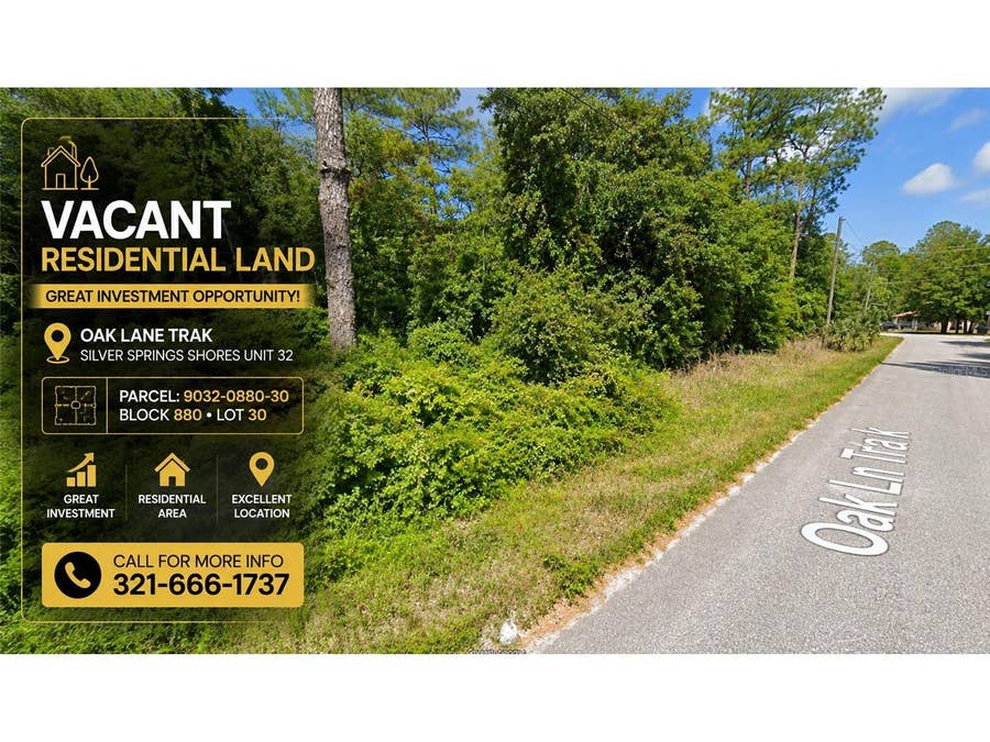 Property photo for TBD OAK LANE TRACK, Ocala, FL