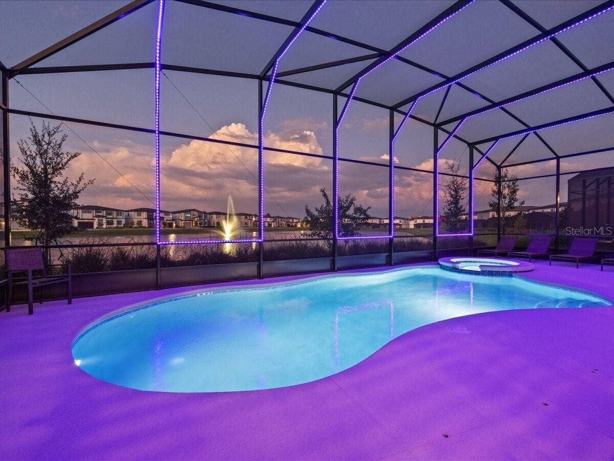 5830 HIGH SEAS DRIVE, Orlando, FL 32821 Pool + SPA with LED lights
