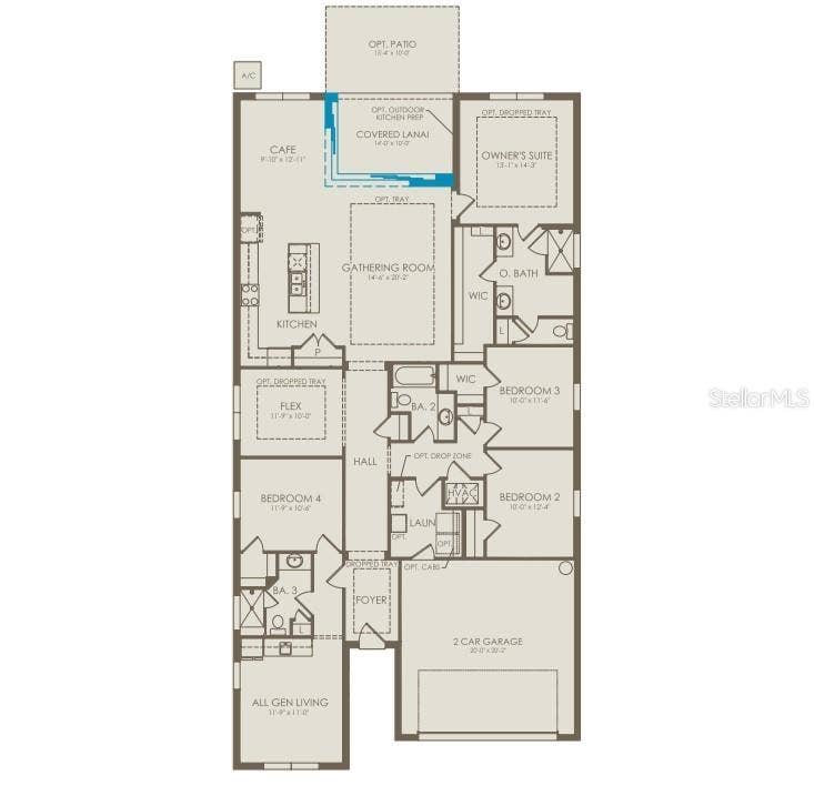 1430 RIDGE TREE DRIVE, Ormond Beach, FL 32174 Floor Plan - Floor One