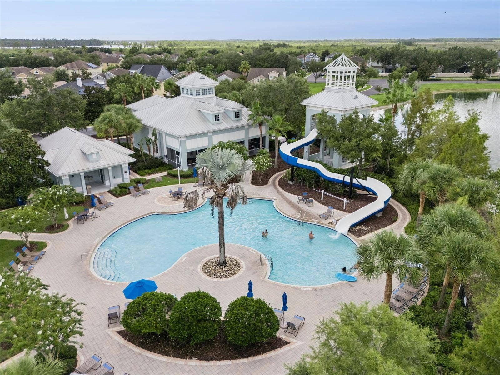 589 BLUE CYPRESS DRIVE, Groveland, FL 34736 Resort Style Pool with Waterslide