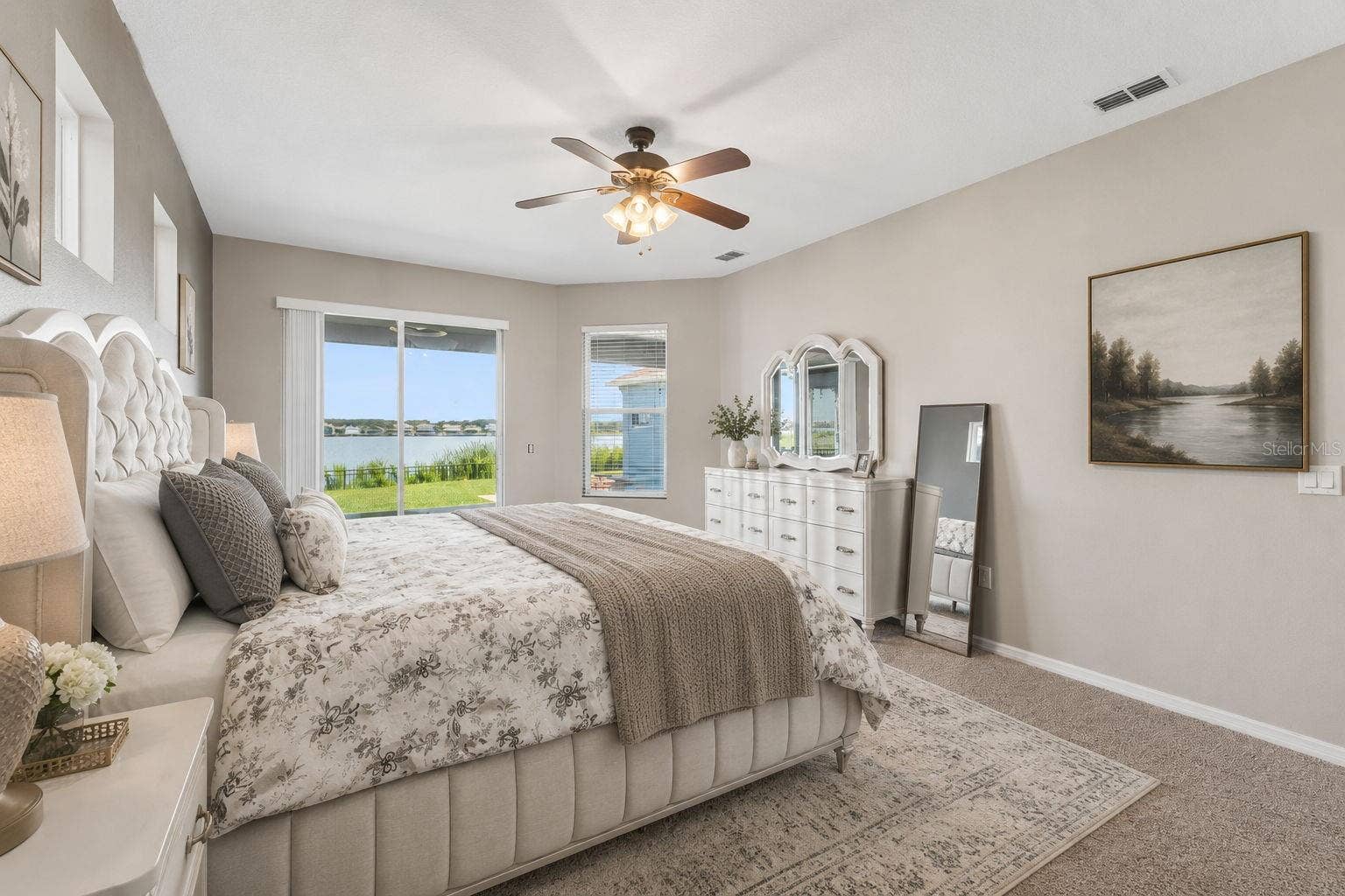 589 BLUE CYPRESS DRIVE, Groveland, FL 34736 Wake up to views of the lake.