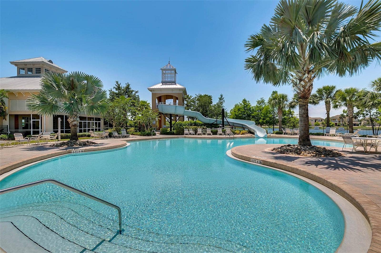 589 BLUE CYPRESS DRIVE, Groveland, FL 34736 Resort Style Pool with Water Slide