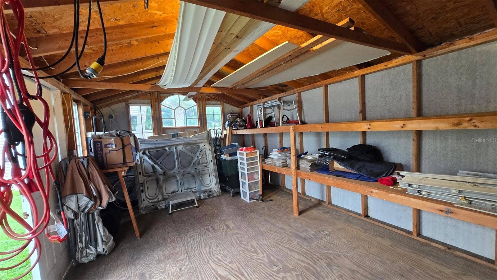 inside utility shed