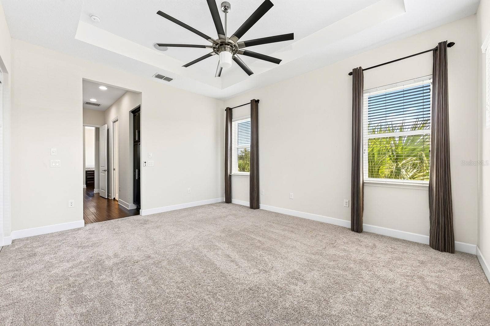 Light, bright and spacious primary suite.