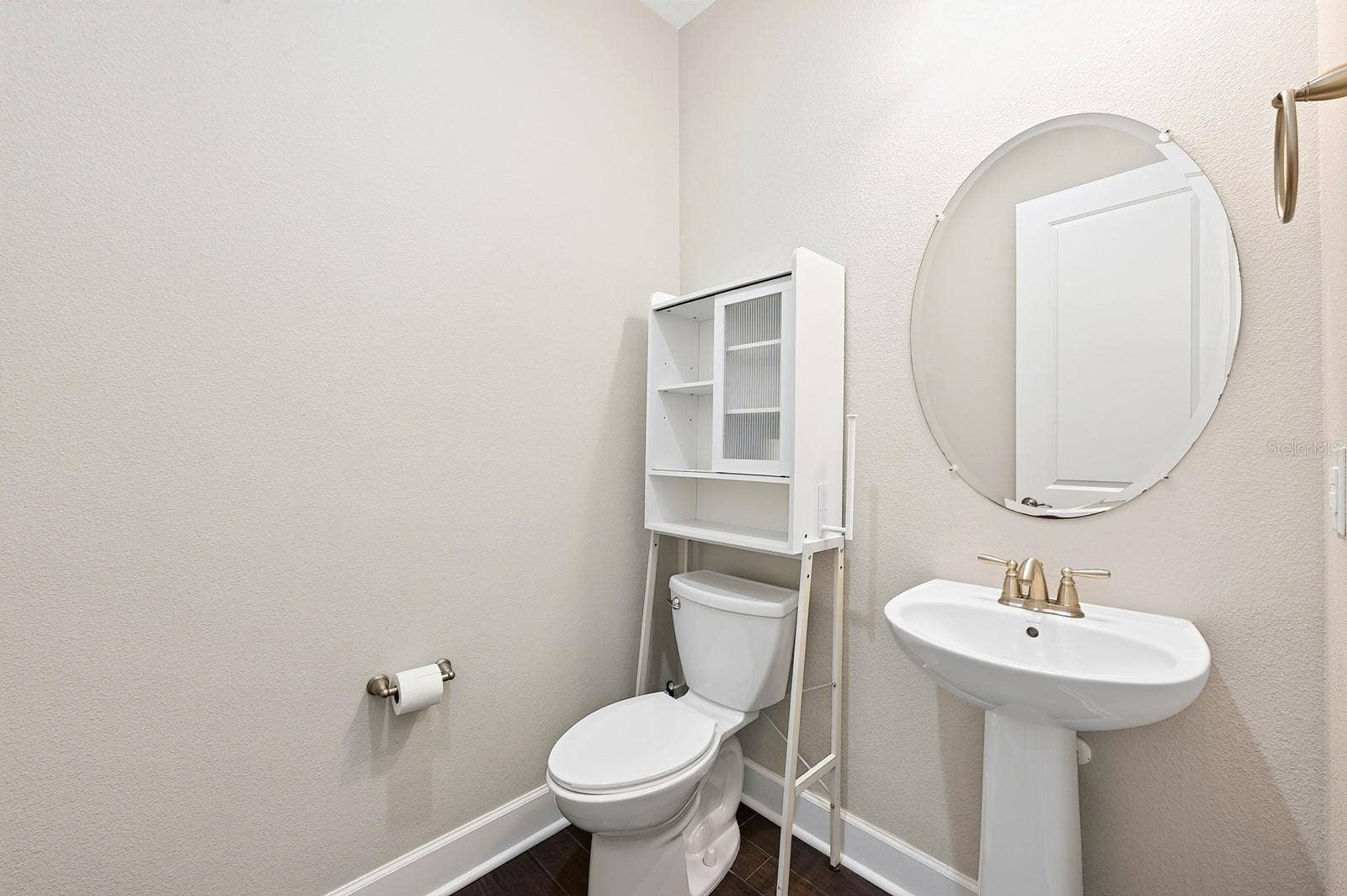 Main floor powder room for guests.