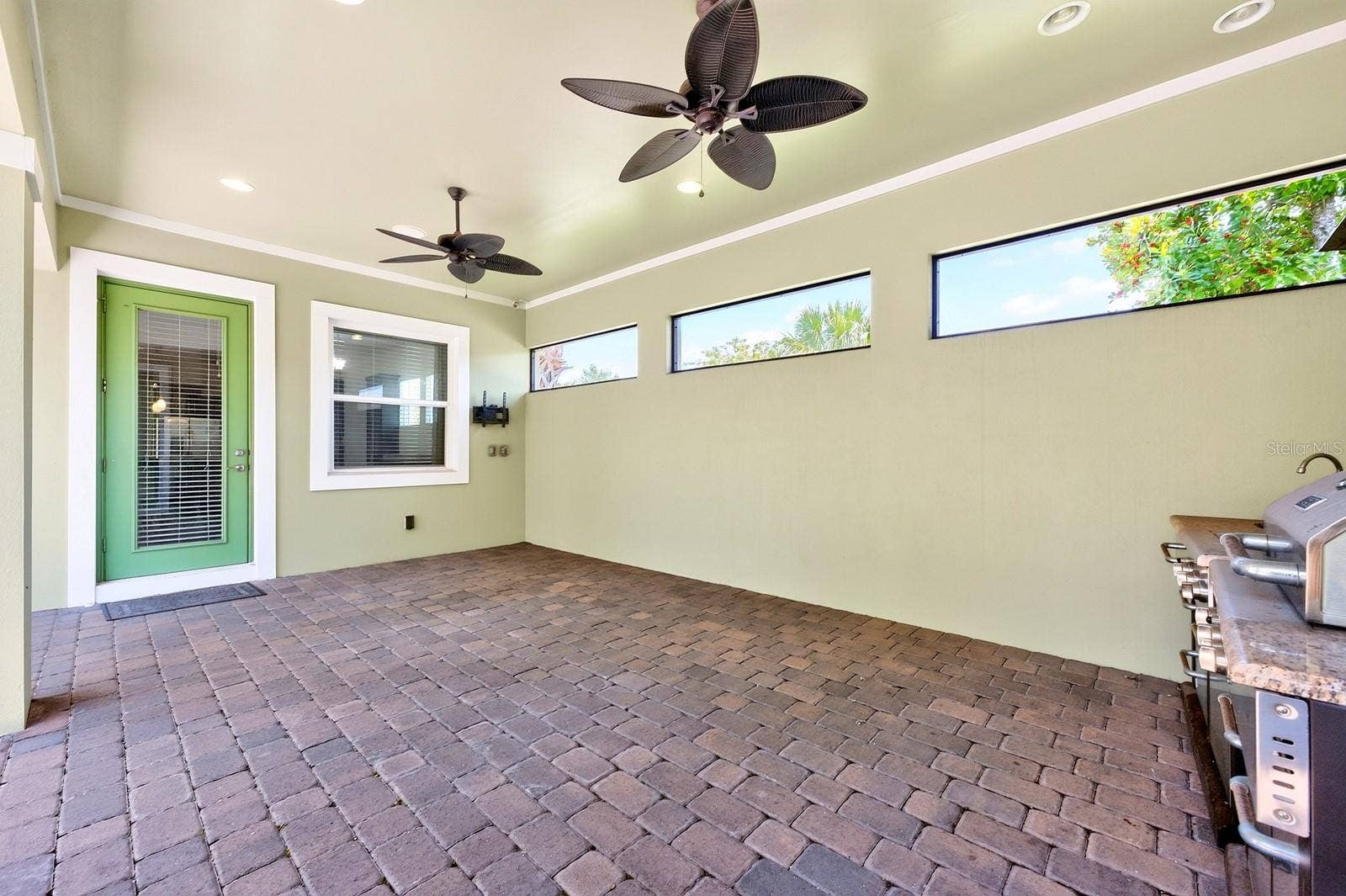 Extended screened lanai.