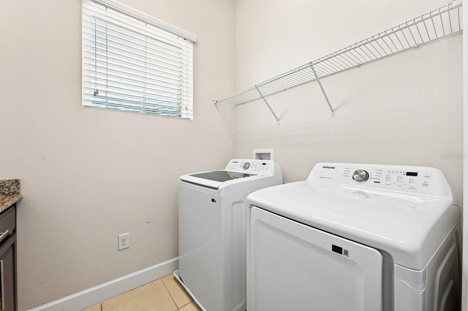 Convenient second floor laundry.