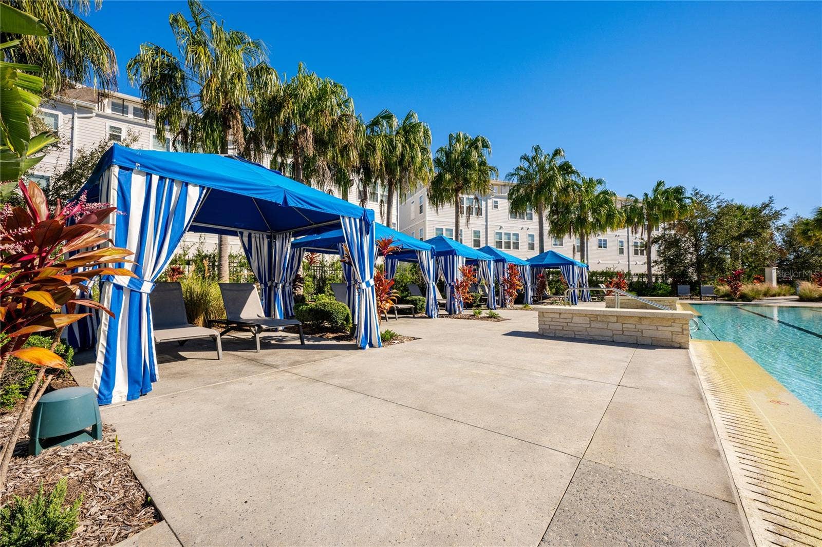 Poolside Cabanas.