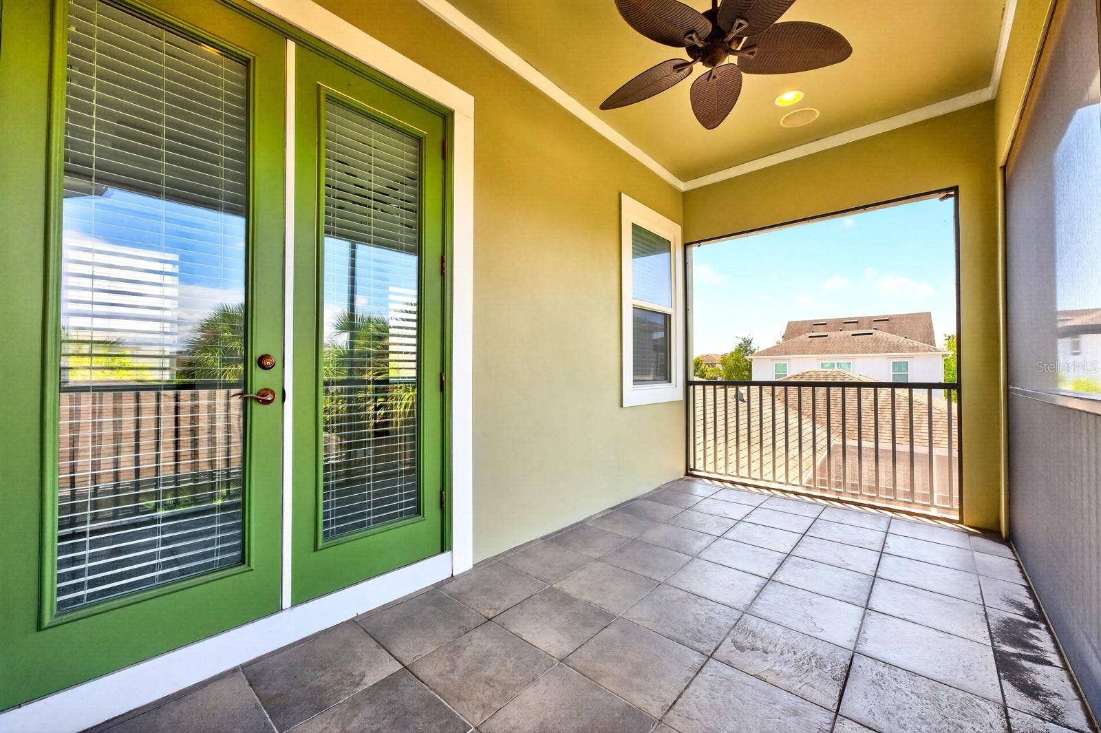 Balcony off the primary suite.