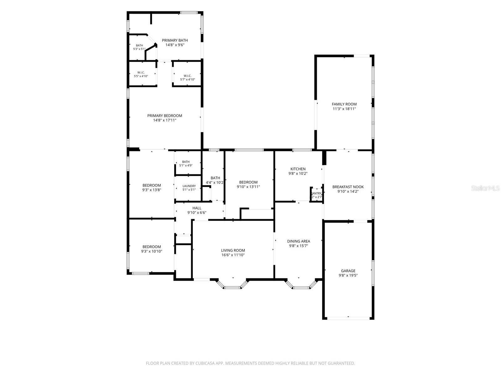 150 E READING WAY, Winter Park, FL 32789 Floor Plan of the existing home