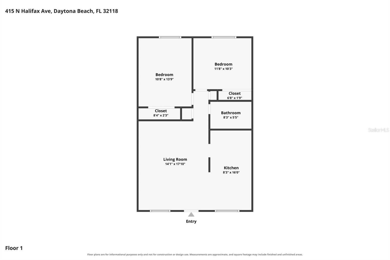 415 N HALIFAX AVENUE, #208, Daytona Beach, FL 32118