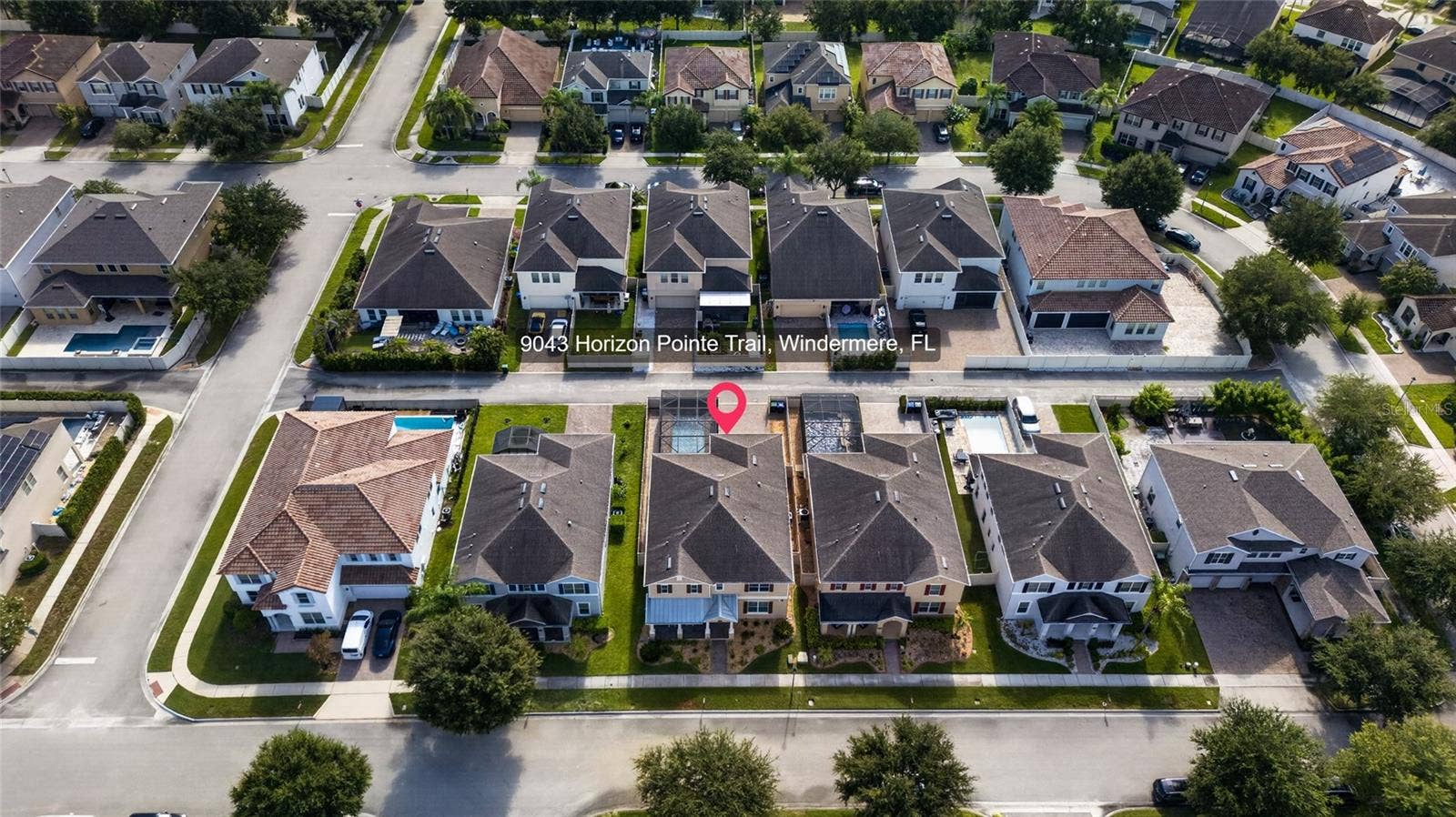 9043 HORIZON POINTE TRAIL, Windermere, FL 34786 Aerial with Location