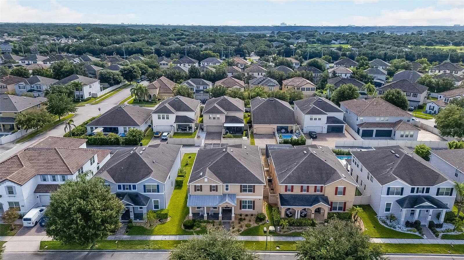 9043 HORIZON POINTE TRAIL, Windermere, FL 34786 Aerial Looking Toward Theme Parks