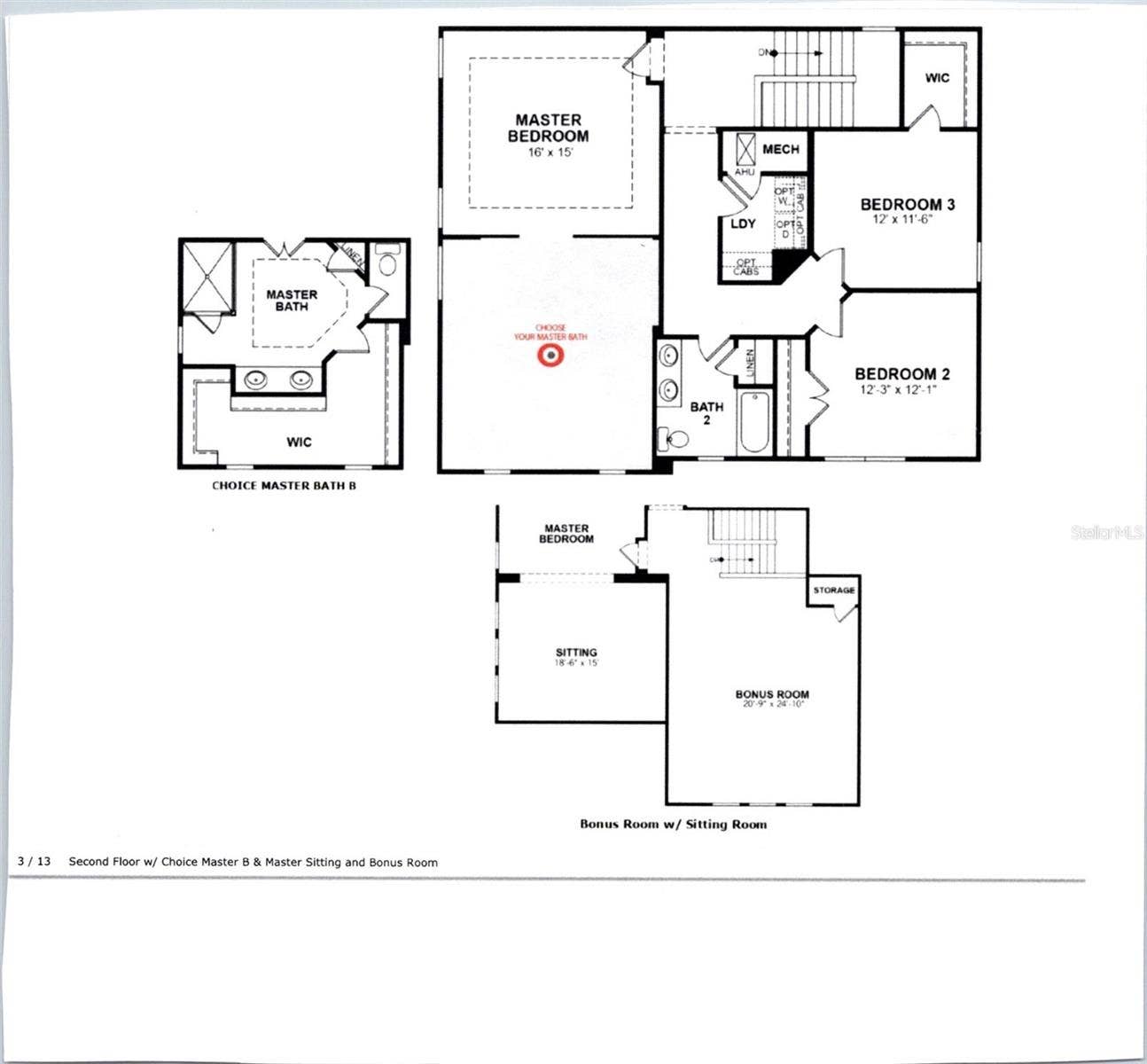 9043 HORIZON POINTE TRAIL, Windermere, FL 34786 Floor Plan - Second Floor