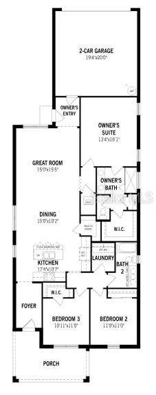 13471 GOOD VIBES AVENUE, Orlando, FL 32832 Meridian Parks Alafia Coastal Floorplan