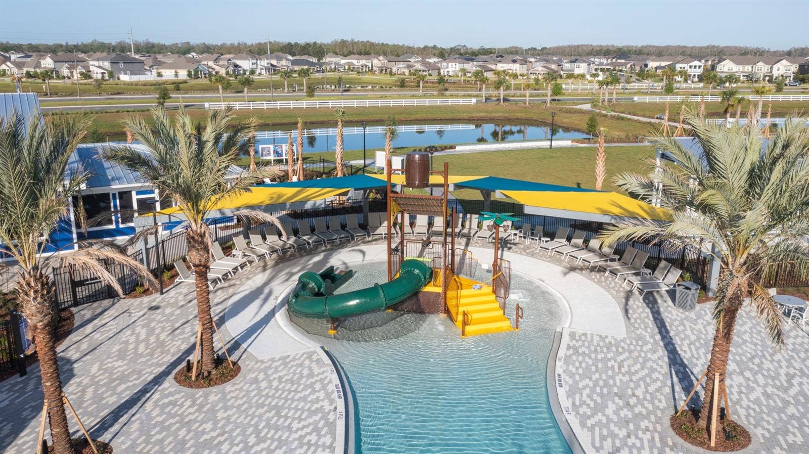 13471 GOOD VIBES AVENUE, Orlando, FL 32832 Meridian Parks Community Pool (Aerial View)