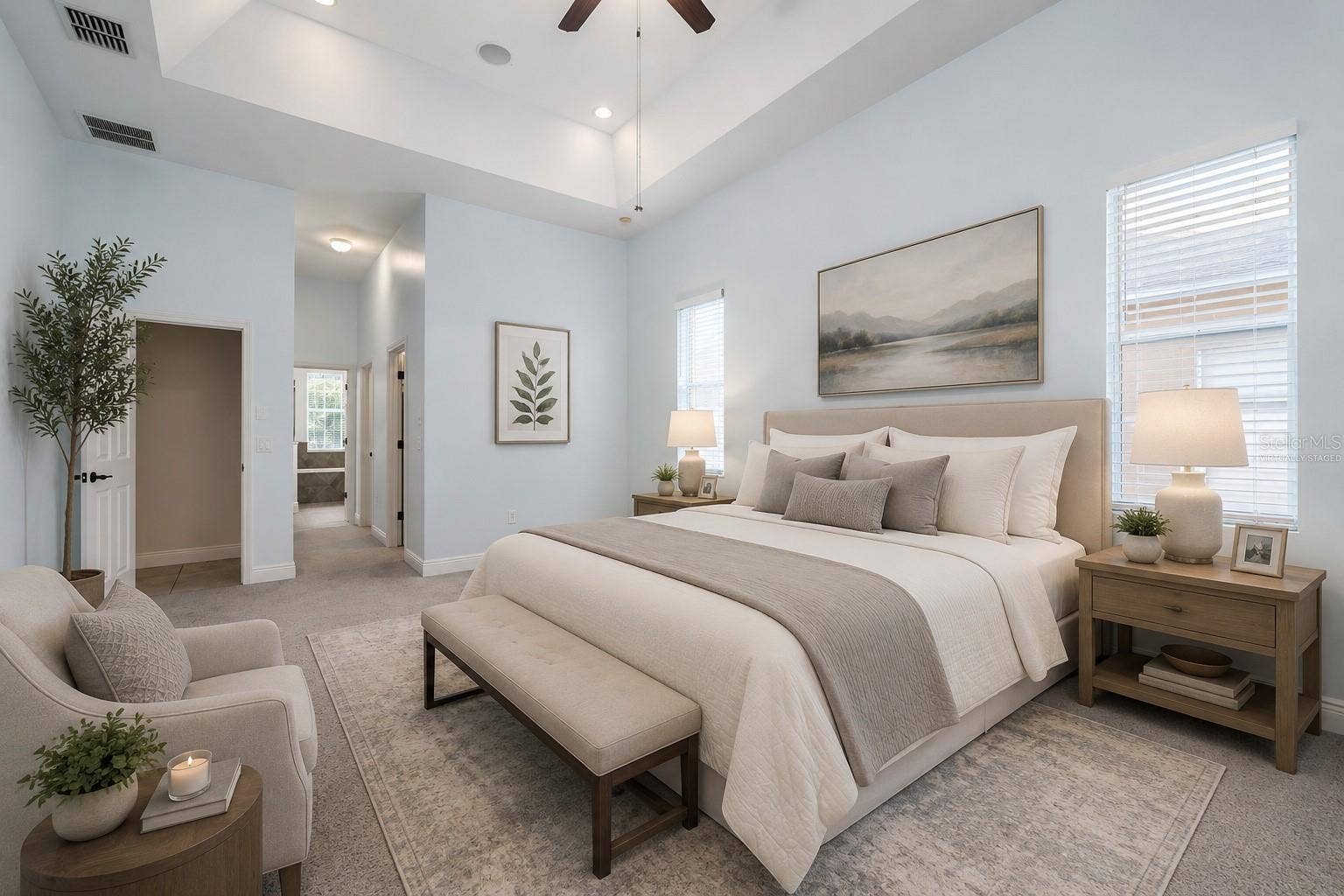 Primary Suite.Virtually Staged