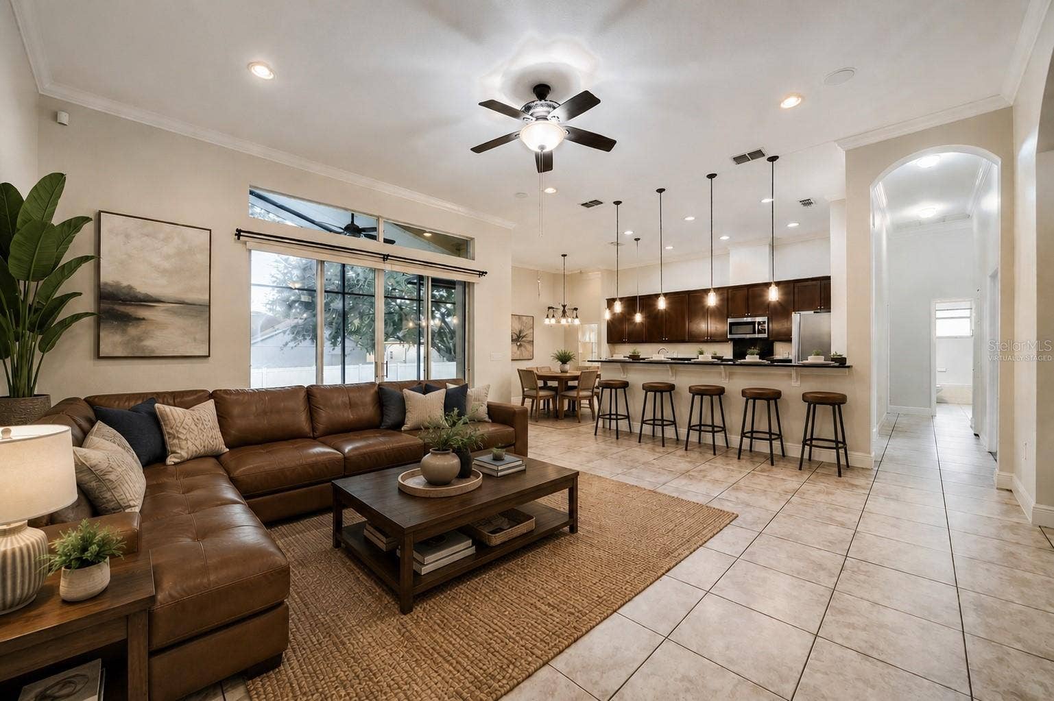 Family Room.Virtually Staged