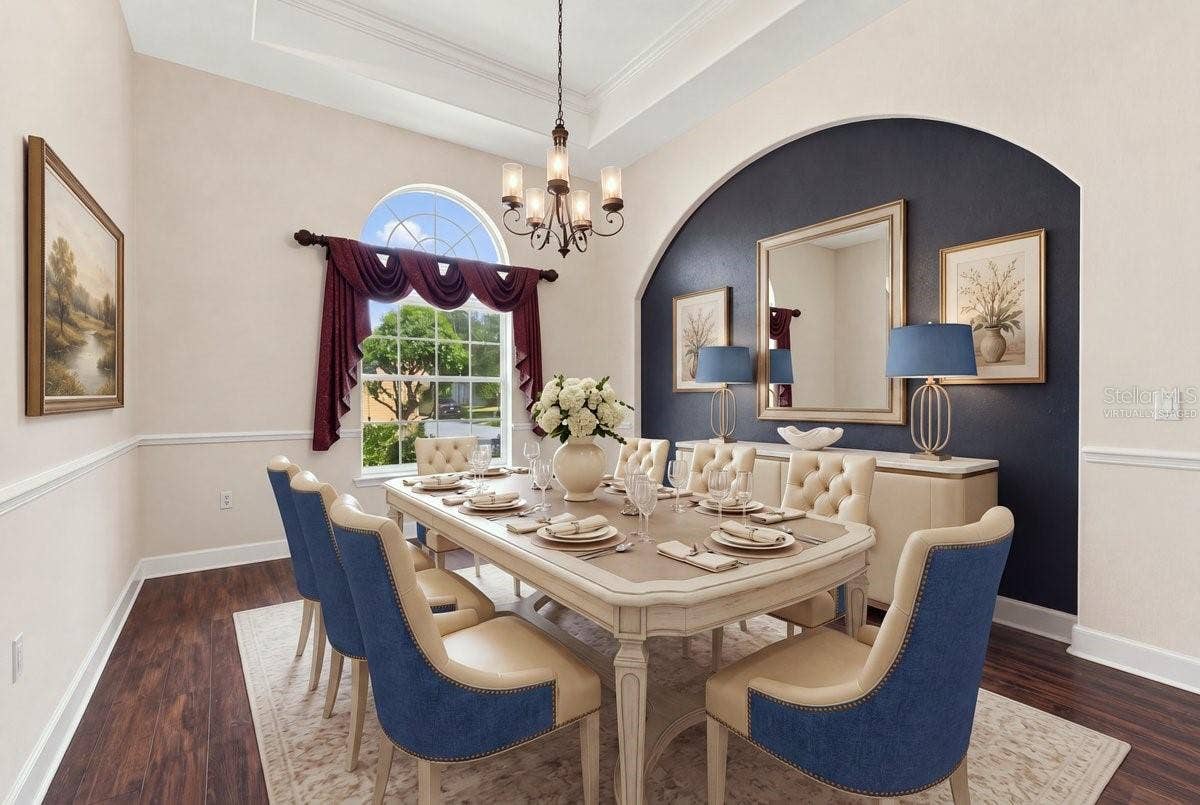 230 LAKE ARIETTA COURT, Auburndale, FL 33823 dining room virtually staged