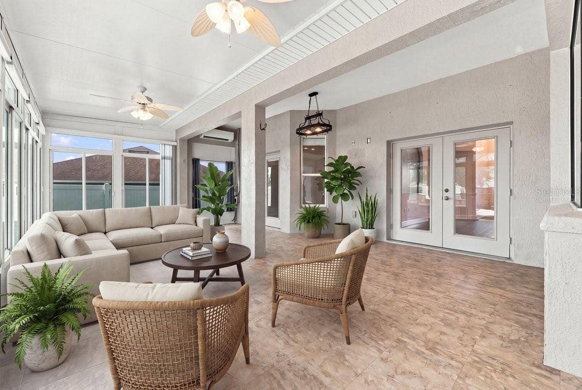 230 LAKE ARIETTA COURT, Auburndale, FL 33823 enclosed porch virtually staged