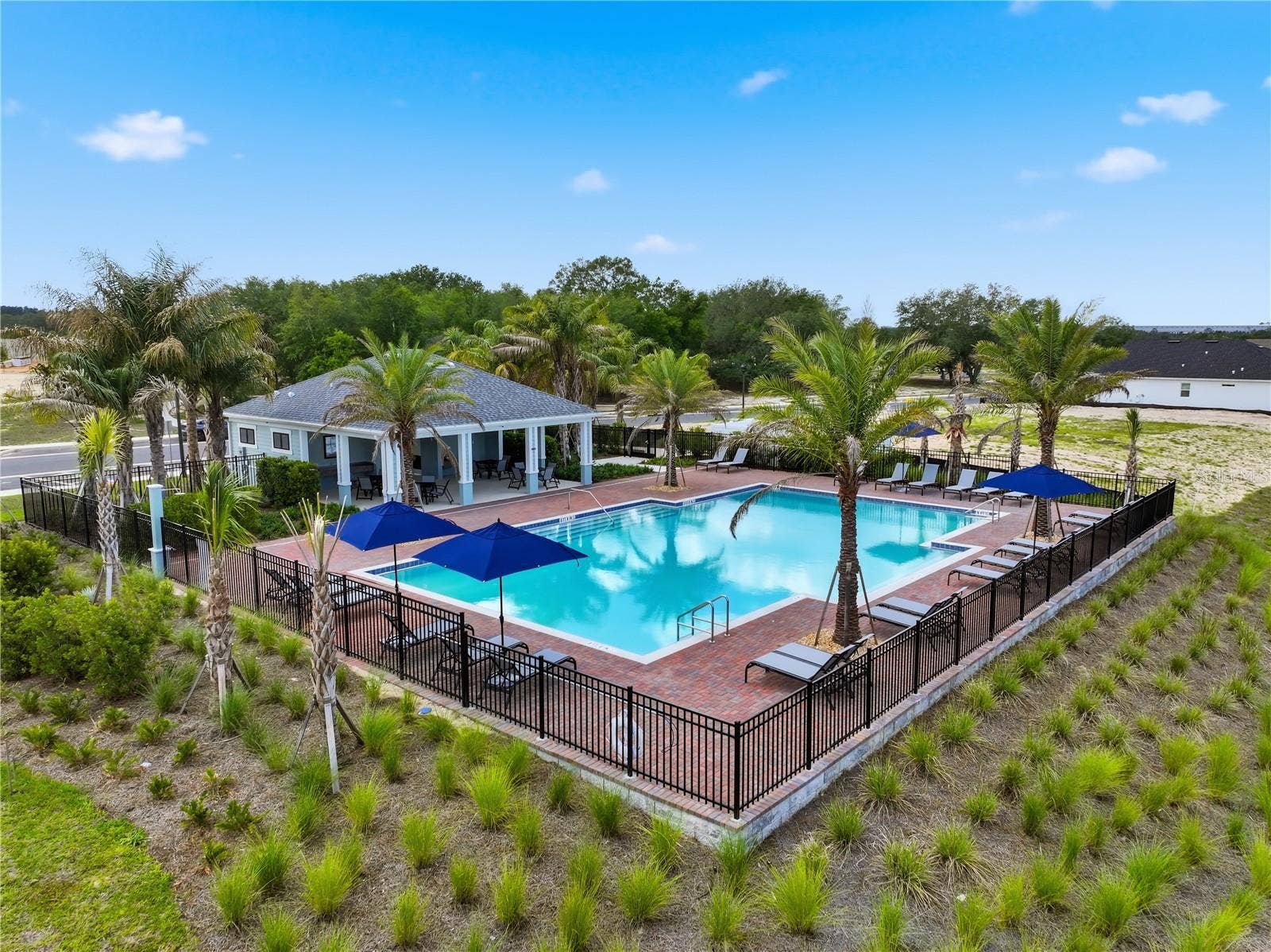 137 GREENHOUSE GROVE STREET, Groveland, FL 34736 Rainwood Community Pool (Aerial View)