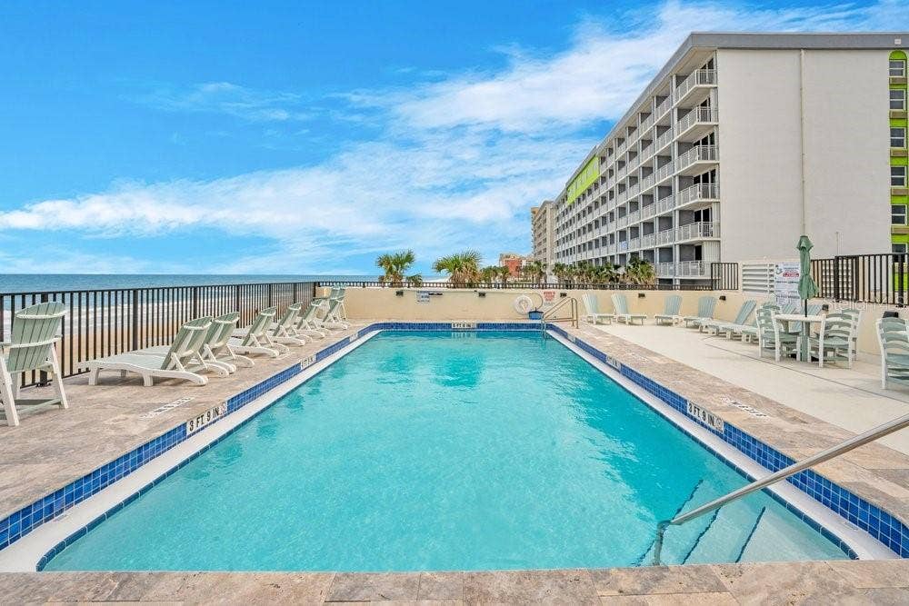 Newly completed pool