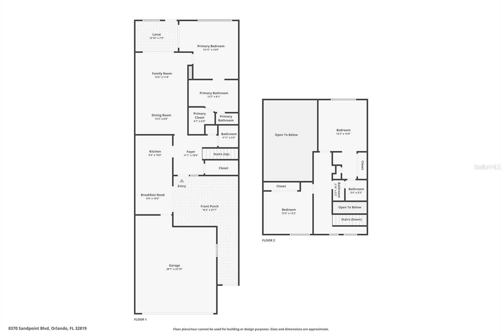 8370 SANDPOINT BLVD, Orlando, FL 32819 Floor plan