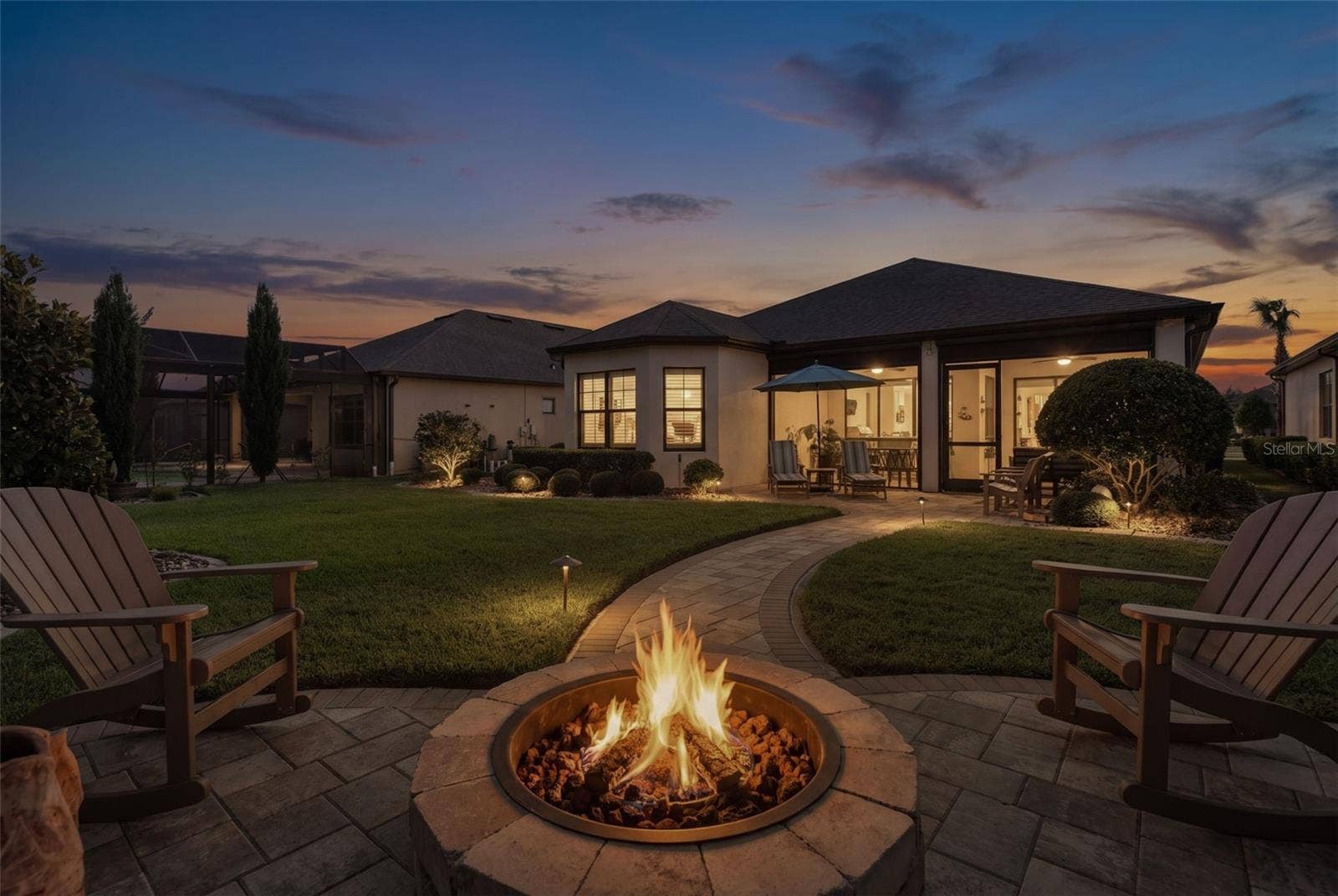 1279 ZEEK RIDGE STREET, Clermont, FL 34715 Enjoy relaxing around the firepit with family or friends. Isn't this beautiful?
