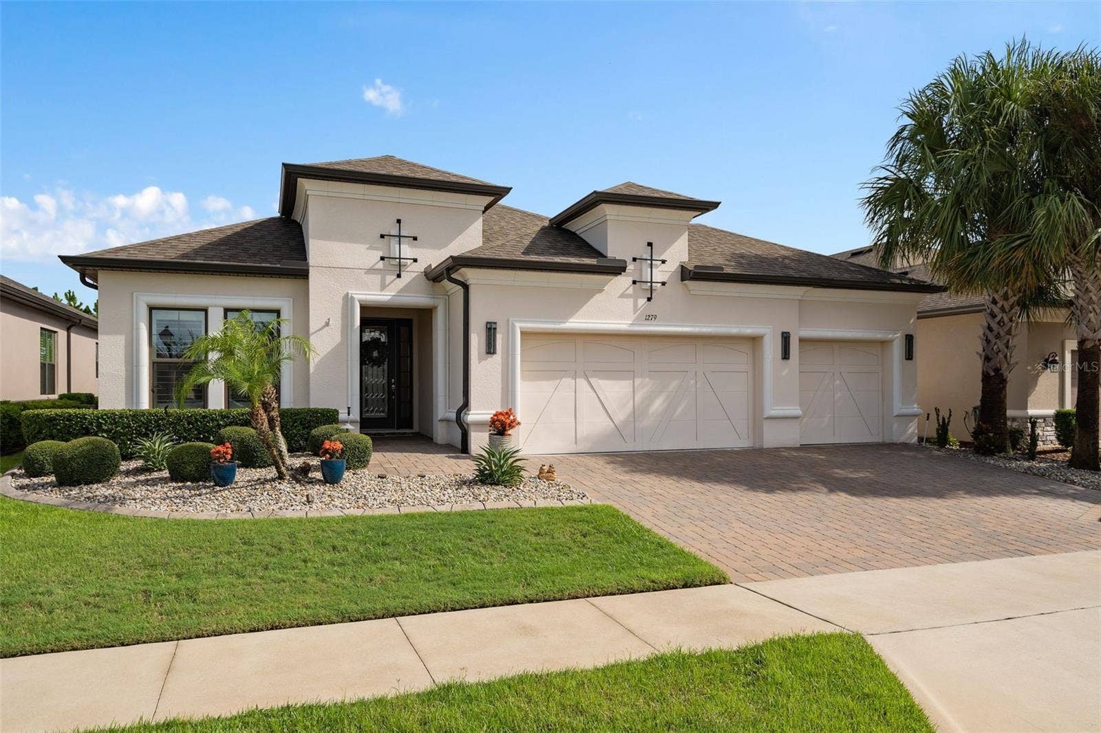 1279 ZEEK RIDGE STREET, Clermont, FL 34715 Front elevation view.
