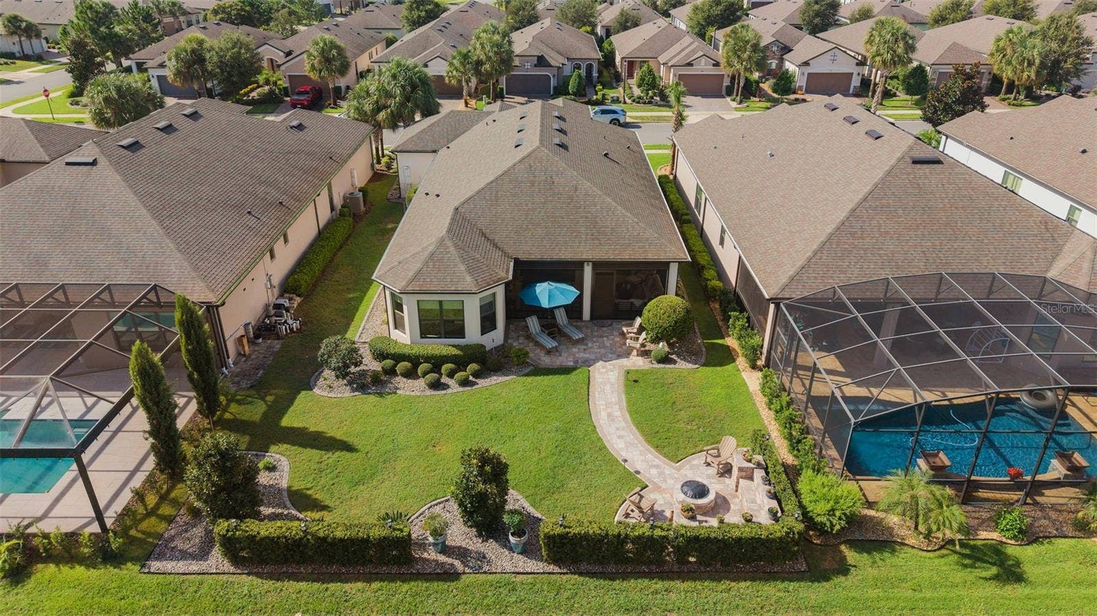 1279 ZEEK RIDGE STREET, Clermont, FL 34715 Overhead drone view.