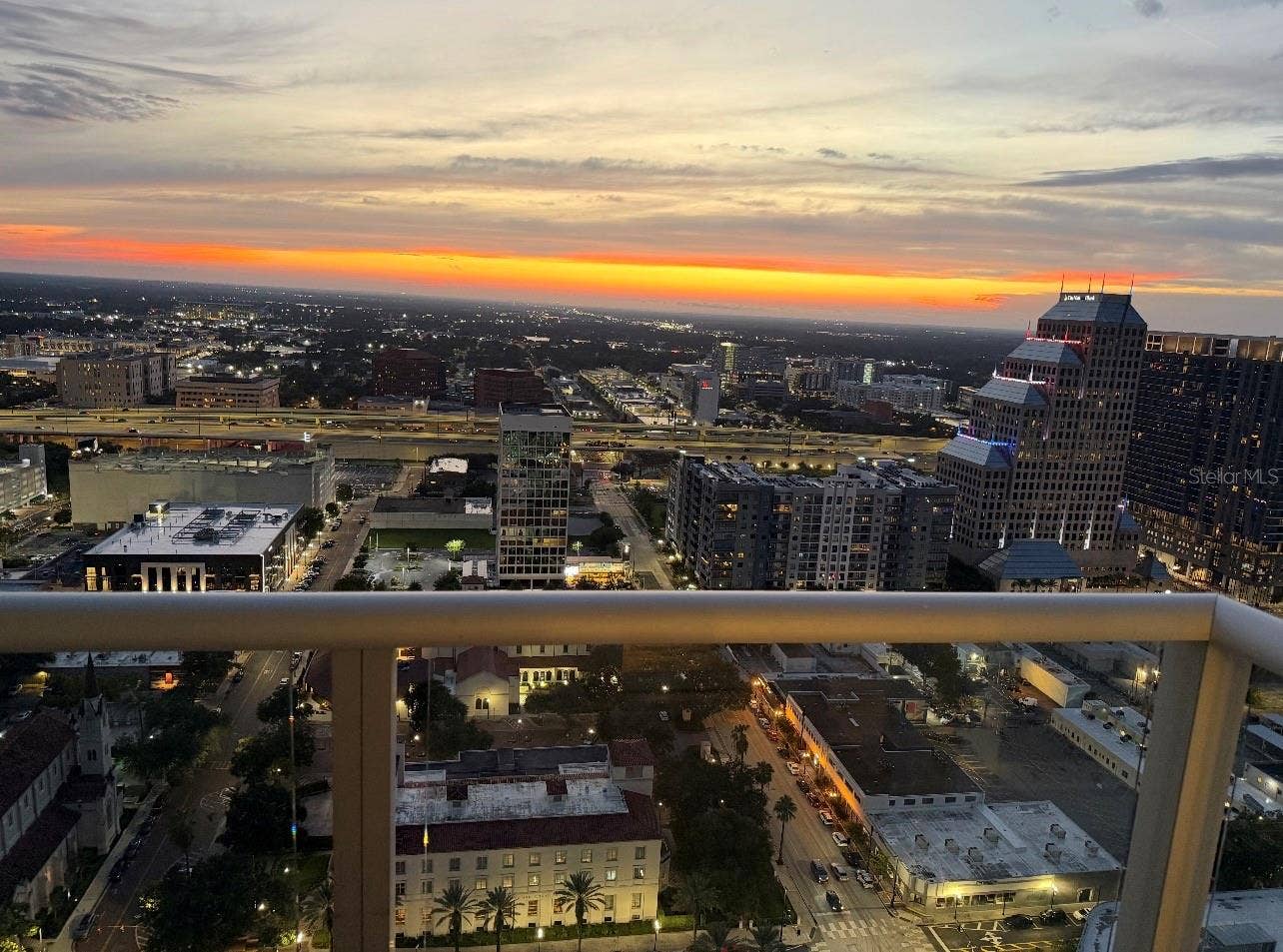150 E ROBINSON STREET, #3102, Orlando, FL 32801 Sunset view from balcony