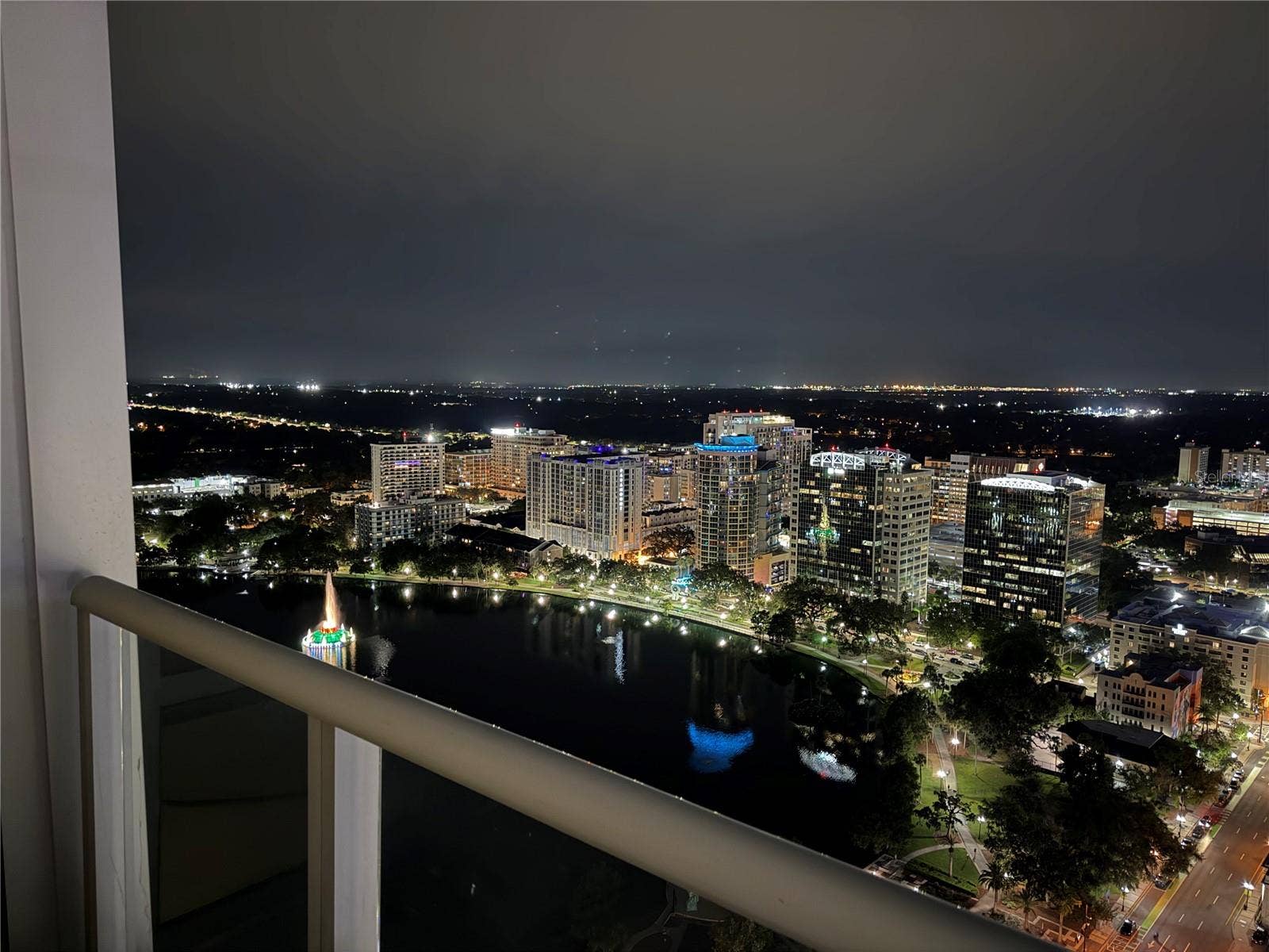150 E ROBINSON STREET, #3102, Orlando, FL 32801 Night view from balcony