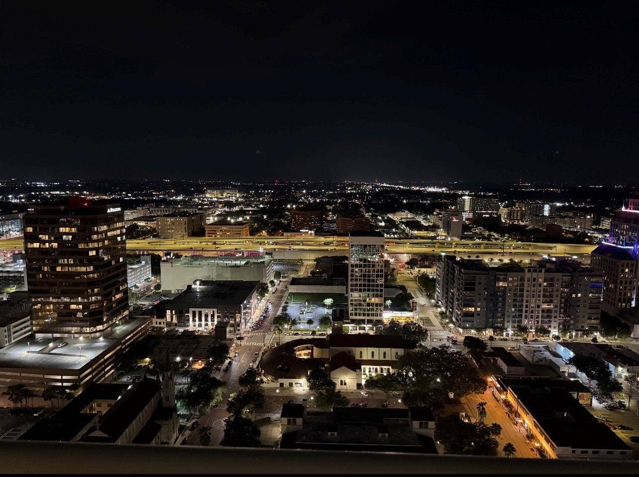 150 E ROBINSON STREET, #3102, Orlando, FL 32801 Night view from balcony
