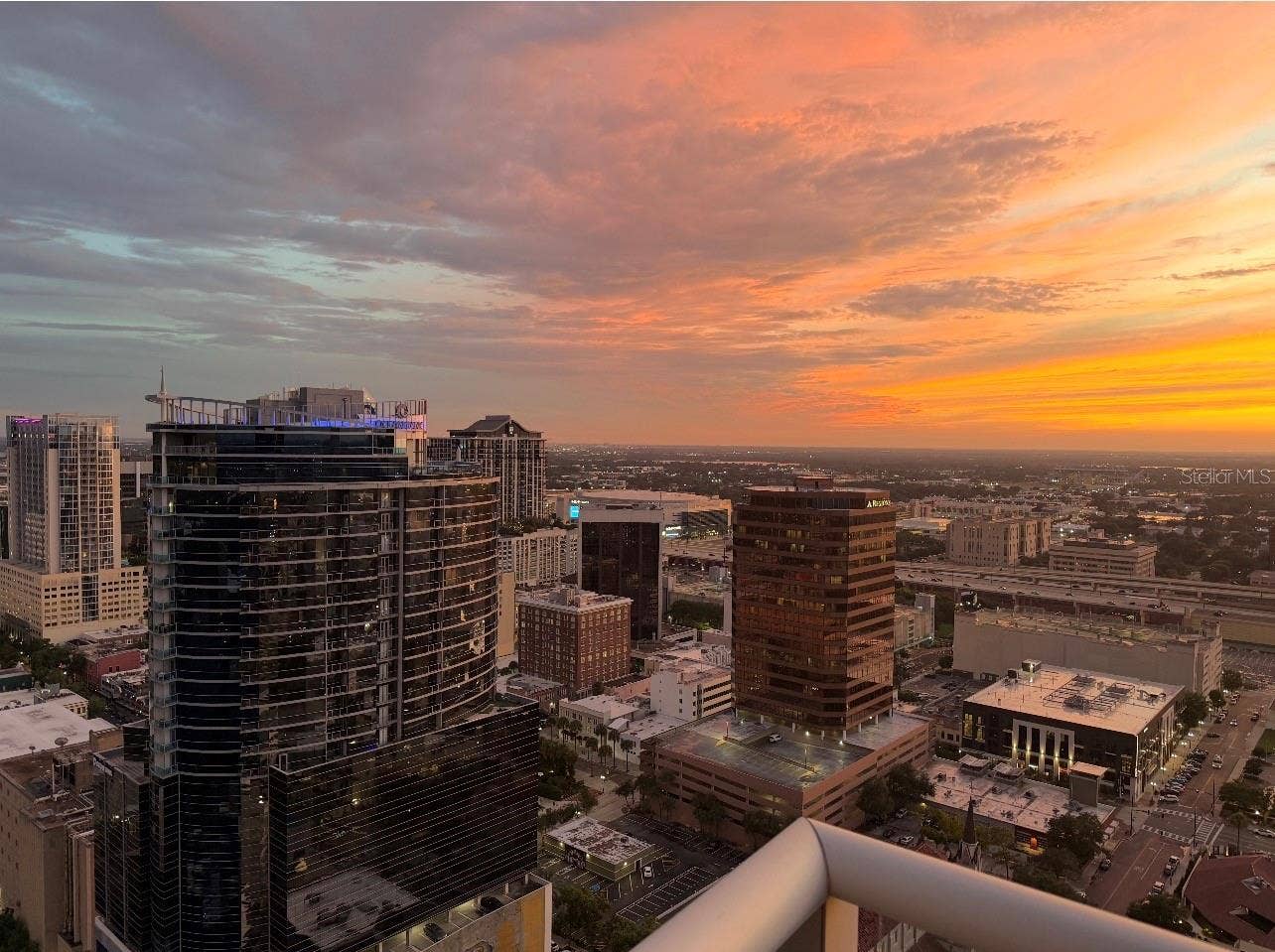 150 E ROBINSON STREET, #3102, Orlando, FL 32801 Sunset view from balcony