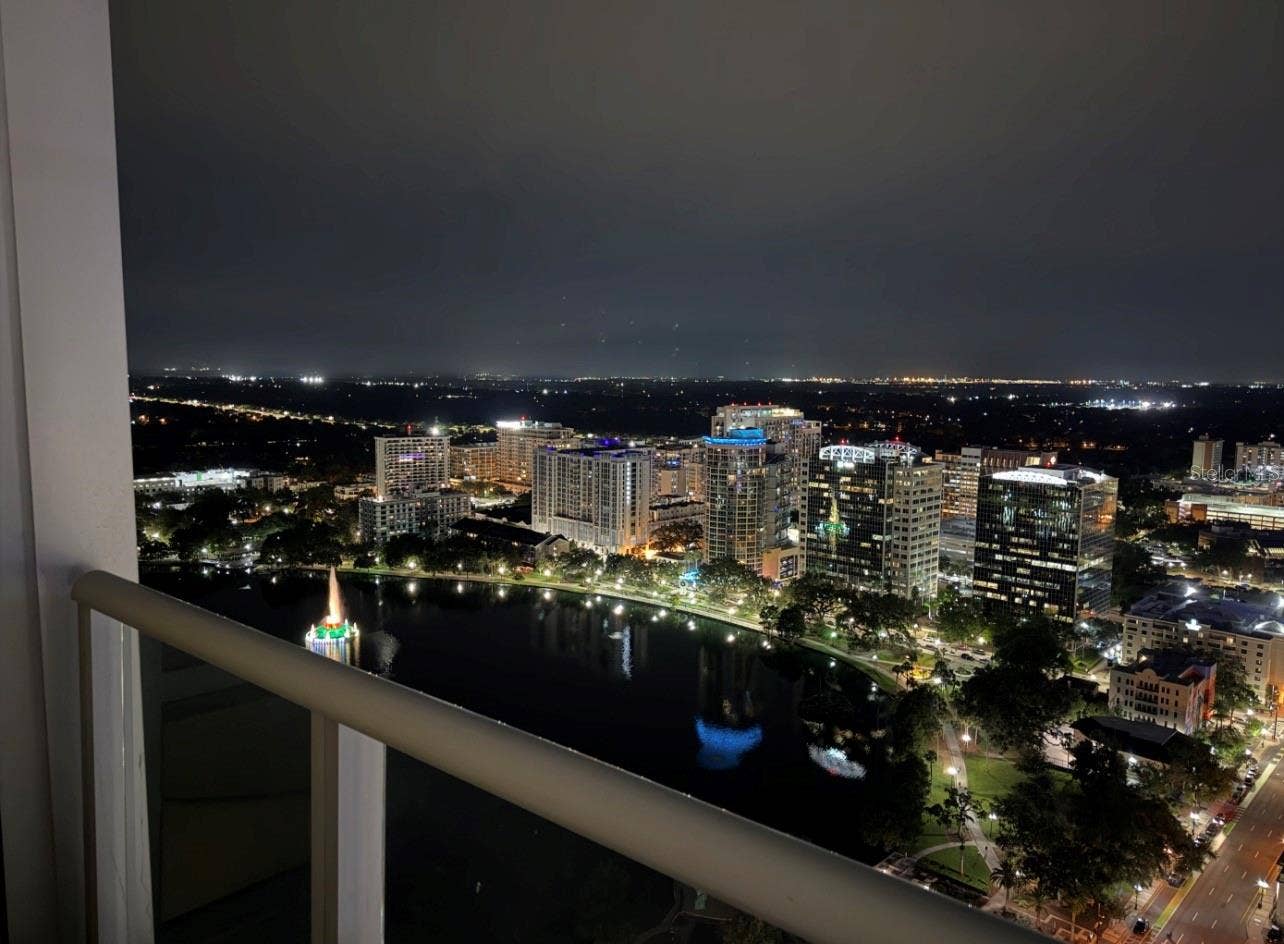 150 E ROBINSON STREET, #3102, Orlando, FL 32801 Night view from balcony
