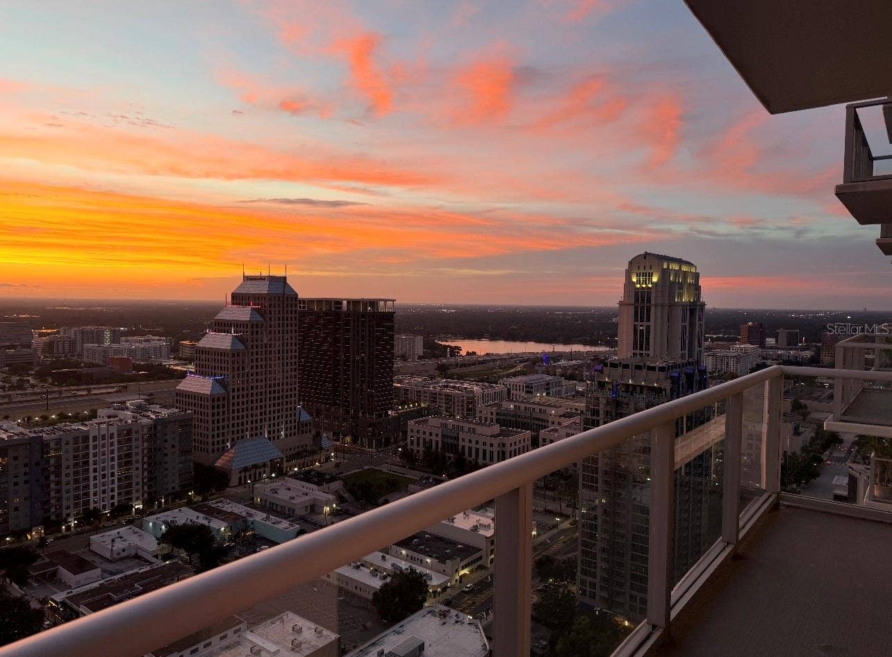 150 E ROBINSON STREET, #3102, Orlando, FL 32801 Sunset view from balcony