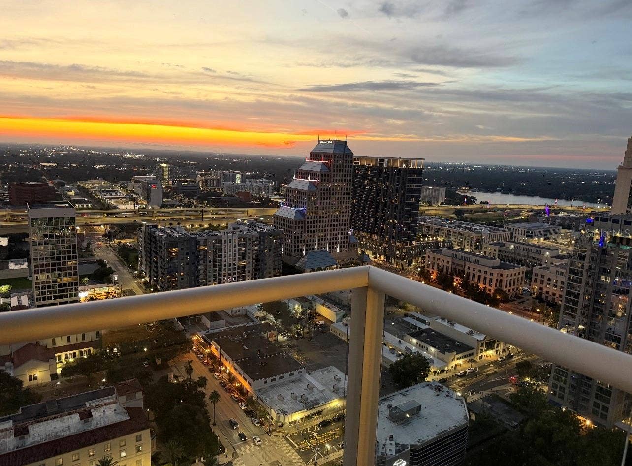 150 E ROBINSON STREET, #3102, Orlando, FL 32801 Sunset view from balcony