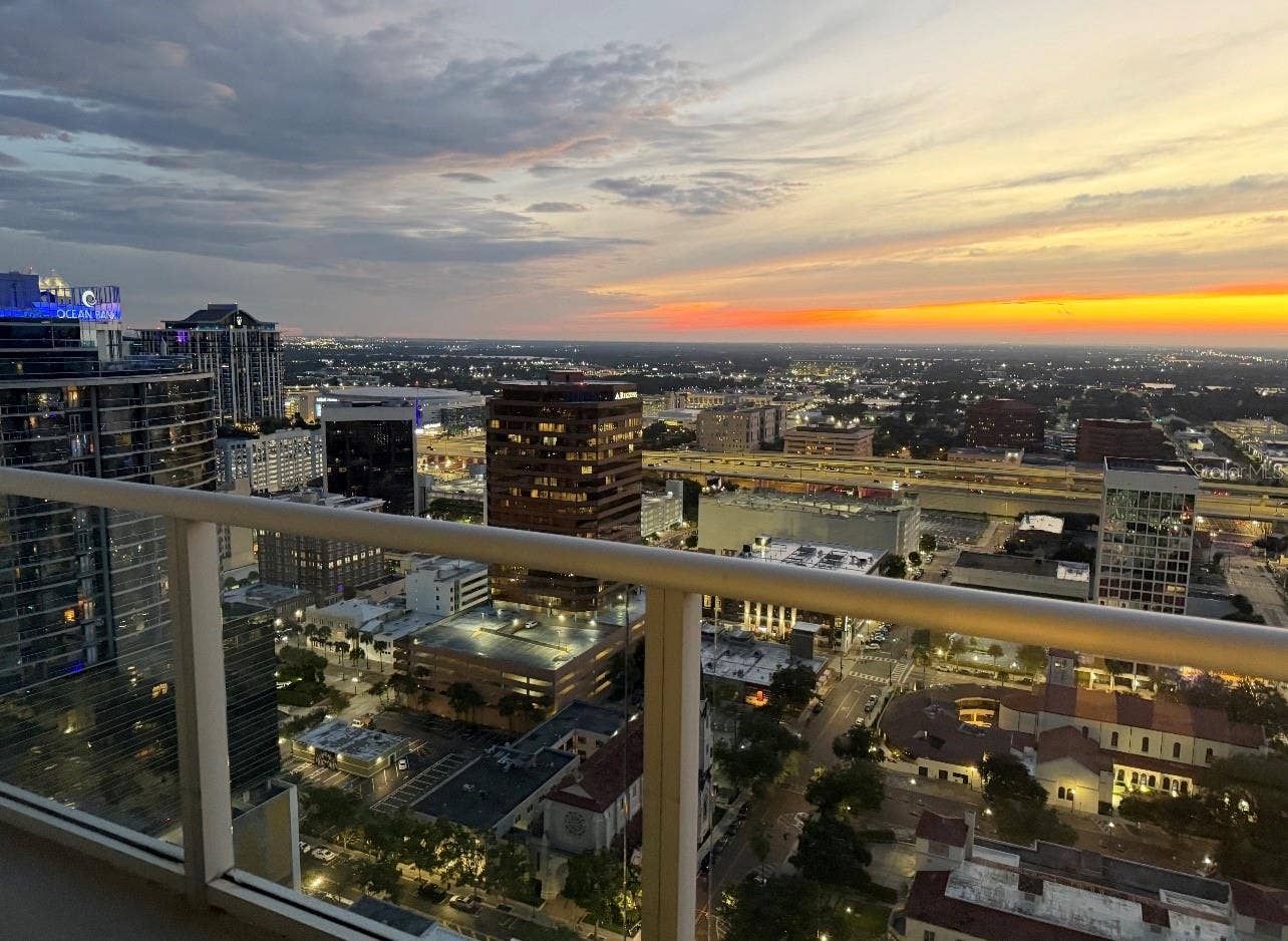 150 E ROBINSON STREET, #3102, Orlando, FL 32801 Sunset view from balcony