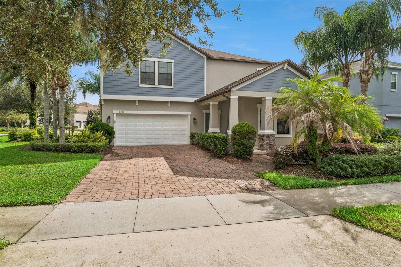 8001 POND APPLE DRIVE, Winter Garden, FL 34787 long driveway plus 3 car tandem garage