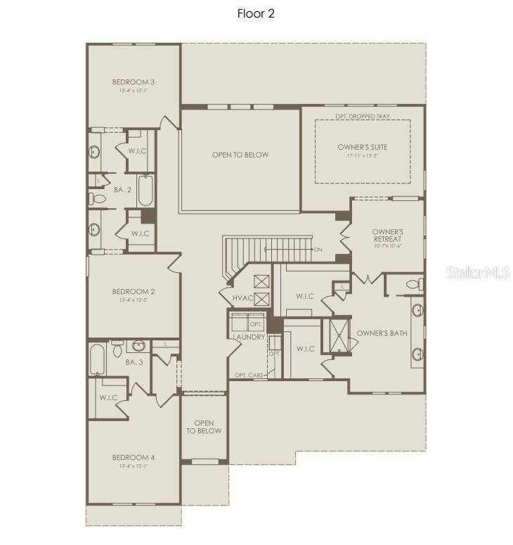 16920 LONE OAK CIRCLE, Orlando, FL 32832 Floor Plan - Floor Two