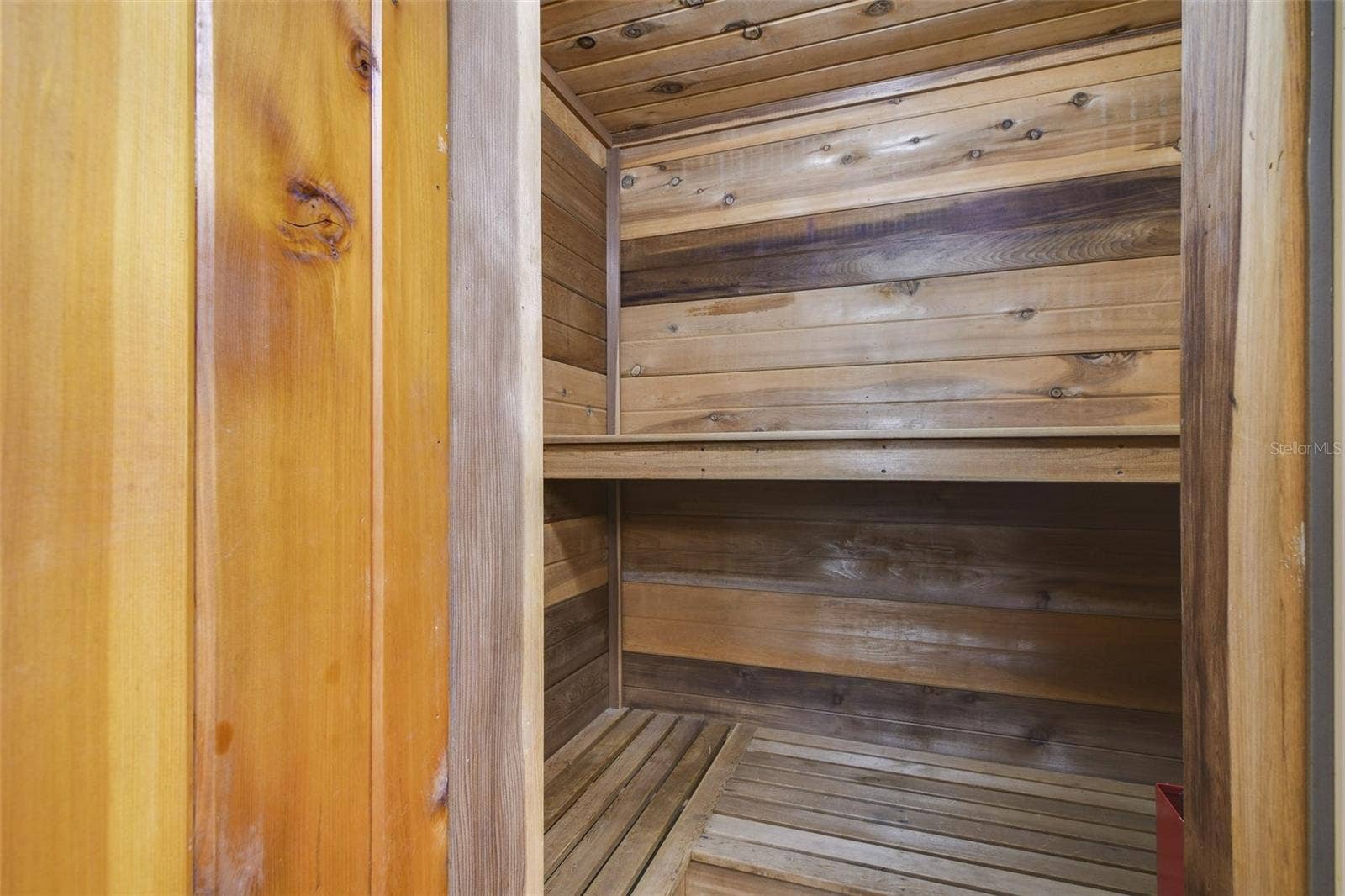 Cedar Sauna in Primary Bathroom