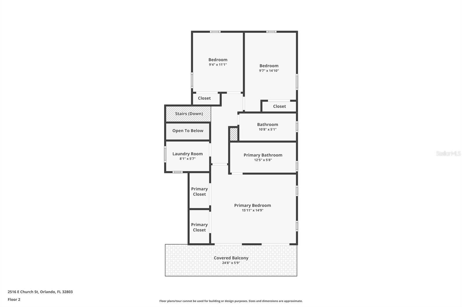 2516 E CHURCH STREET, Orlando, FL 32803 Floor Plan - 2nd Floor