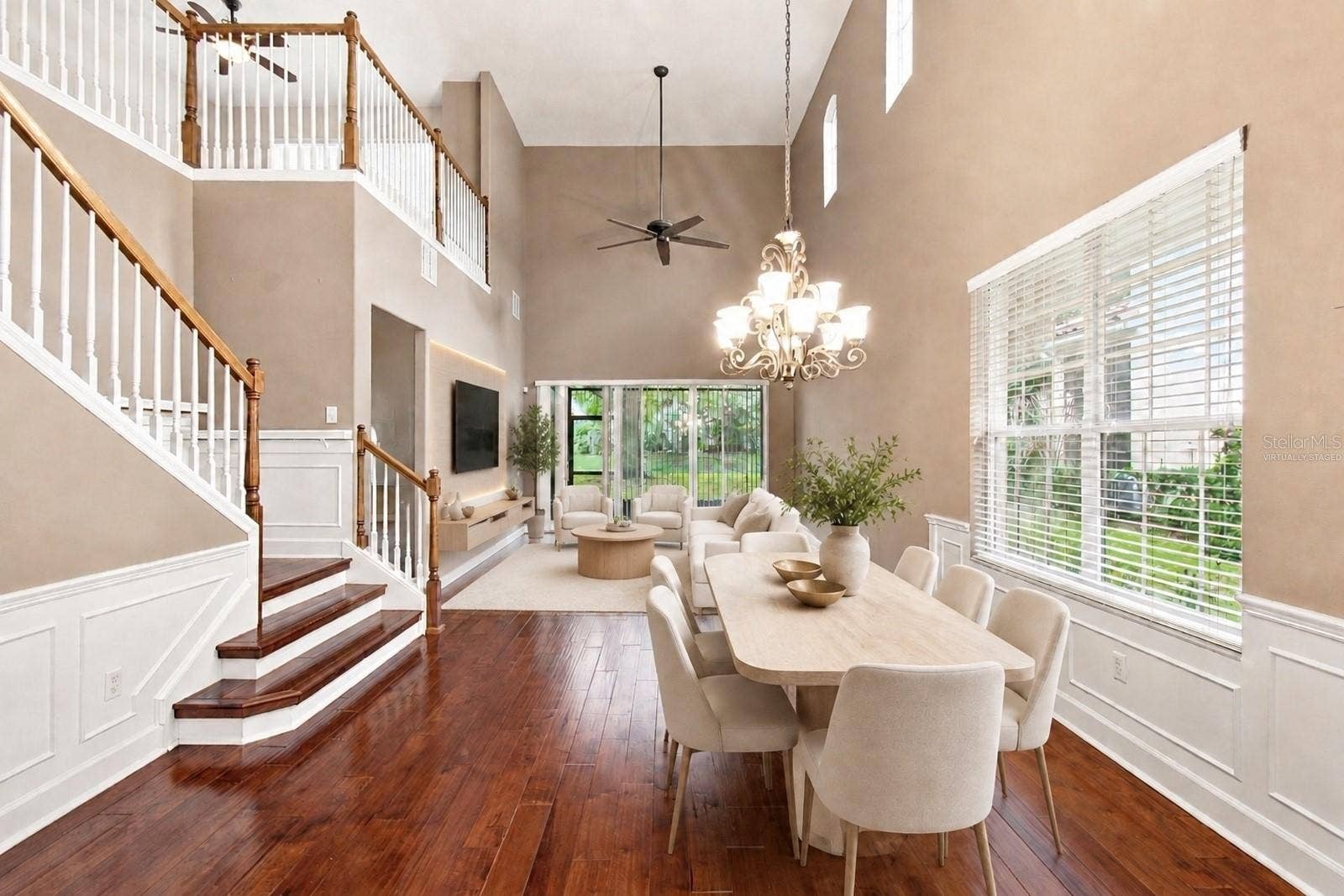 8551 VIA BELLA NOTTE, Orlando, FL 32836 Virtually StagedDining Room - Great Room
