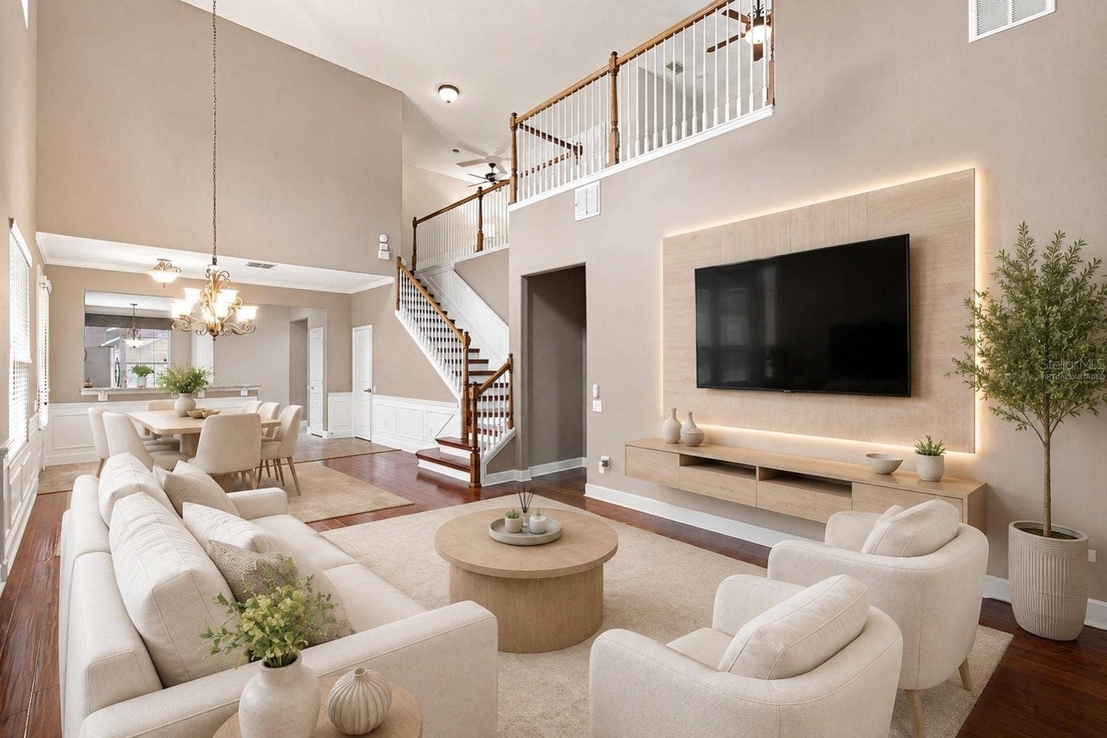 8551 VIA BELLA NOTTE, Orlando, FL 32836 Virtually StagedFamily Room - Great Room