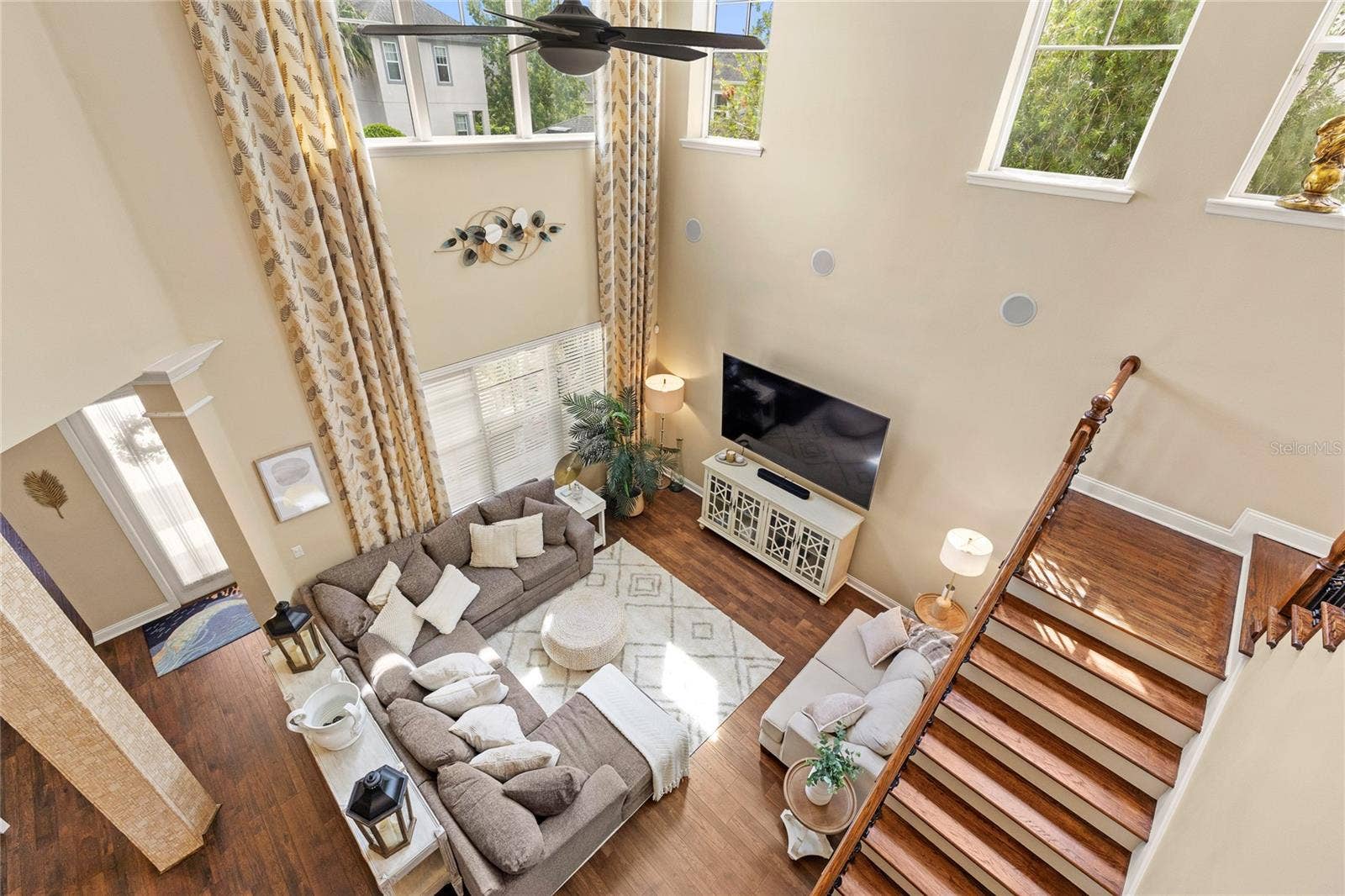 13817 ELIOT AVENUE, Orlando, FL 32827 Living Room from Second Floor Balcony
