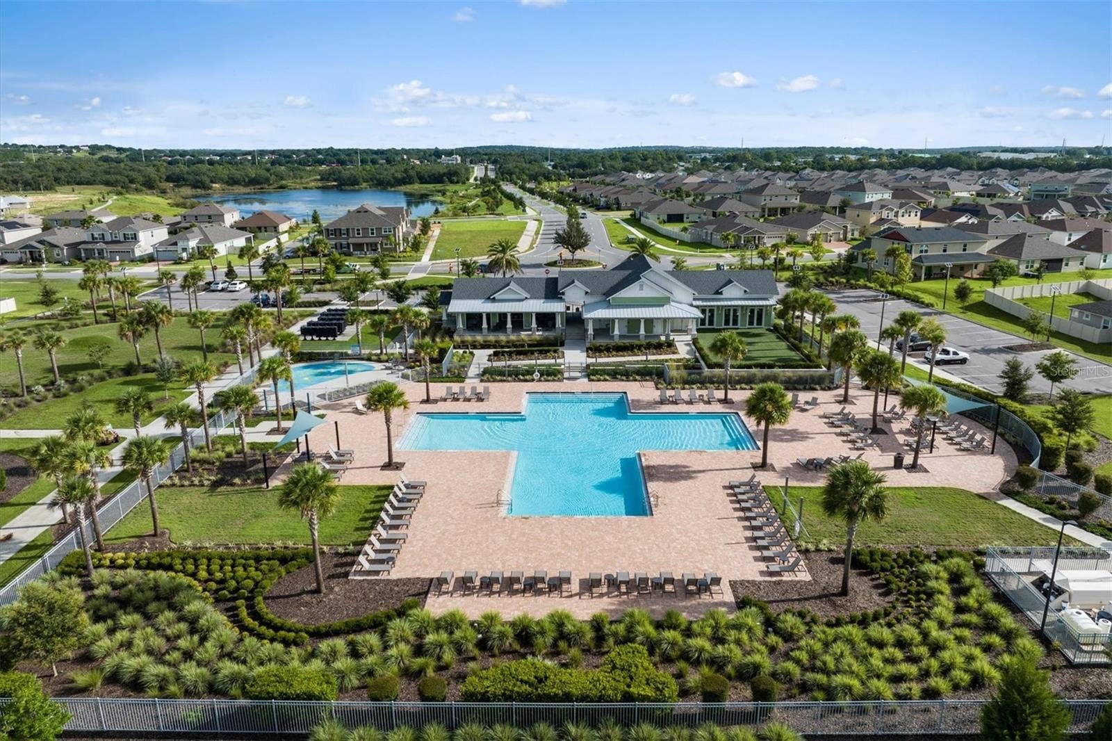 2819 SWEET ACACIA DRIVE, Clermont, FL 34711 Waterbrooke Community Pool (Aerial View)