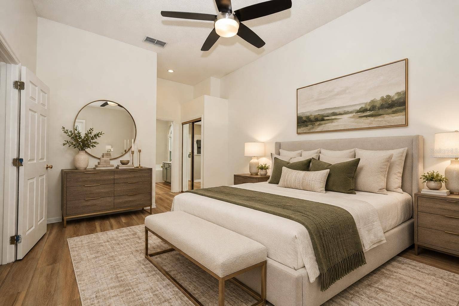 Primary Bedroom Virtually Staged