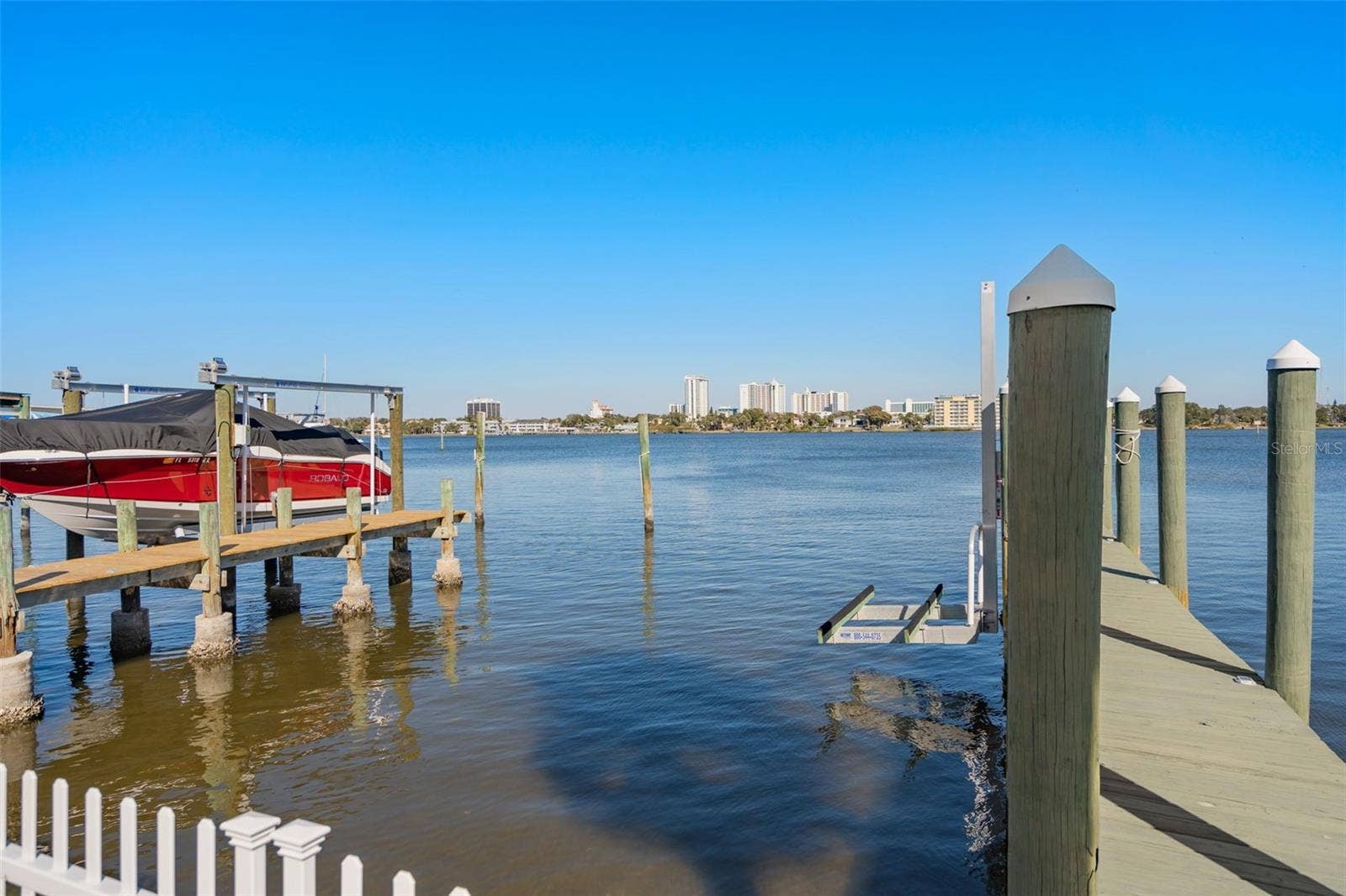 Dock at rear of home